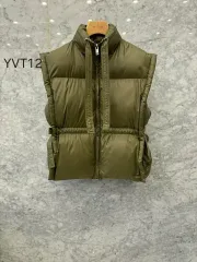 js NEW YORK スタイル 新作 (当日発送) ハイネック 羊 リー ストラップ紐 ストラップ調整 ダウンベスト