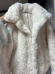 白ファー ジャケット 状態良し