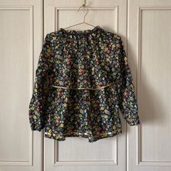 美品✨ホラーヴァキュイ リバティ 花柄フリル長袖ブラウス ボタニカル 