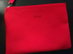 ラコステ LACOSTE アメニティ ポーチ レッド