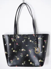 Lauren Ralph Laurenローレン ラルフローレン フラワー花柄プリント レザートートバッグ【-】【LBGA78956】