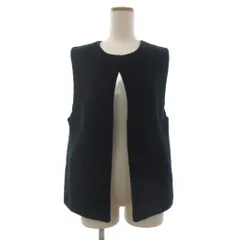 アンフィーロ UNFILO ベスト ジレ フロントスリット S 黒 ブラック