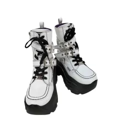 ヨースケユーエスエー YOSUKE U.S.A 厚底ベルトスニーカーブーツ レディース JPN：S 