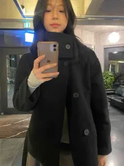 ラウンド ネック ルーズフィット Single キルティング ダウン コート