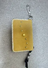 FAZE スタッズ 財布 ブラウン スウェード