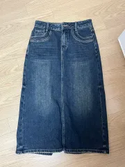 ロングデニムスカート出品