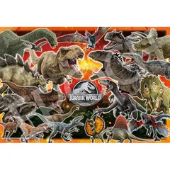 【新着商品】エポック社 100ラージピース ジグソーパズル ジュラシック・ワールド ジュラシック・ワールド サバイブ (26×38cm) 26-504 のり付き ヘラ付き 点数券付き EPOCH