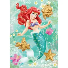 【新着商品】エポック社 108ピース ジグソーパズル ディズニー アリエル/トロピカル・オーシャン【パズルデコレーションプラス】(18.2x25.7cm)