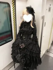 中ブ ゴシック ゴス ドレス + 靴 まとめ売り