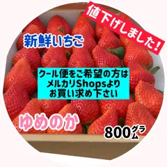 【値下げしました！】新鮮いちごゆめのか800㌘