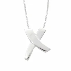 新品仕上げ済 新同 極美品 ティファニー TIFFANY & CO. パロマ・ピカソ グラフィティ X キス クロス ネックレス ペンダント SV925 シルバー アクセサリー ジュエリー レディース メンズ ▽３