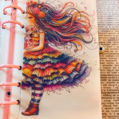 A6 savingリフィル 家計管理 6枚 ◎絵本仕立て レトロ柄 貯金 バインダー 6穴対応 トレーシングペーパー 書き込み可能 ハンドメイド 封筒 韓国