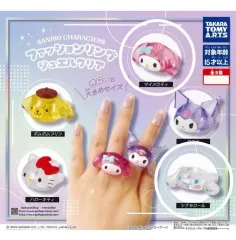 サンリオ クリア リング ガチャ (My Melody シナモロール)