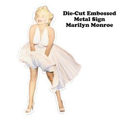 ダイカット エンボス メタルサイン Marilyn Monroe 【マリリン