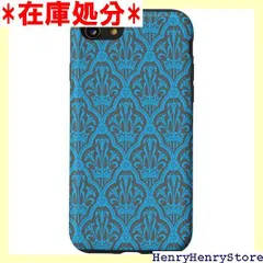 iPhone SE 2020 / 7 / 8 ダマスク柄 ダマスク織 ダマスク パターン A 青 グレー デザイン スマホケース 524