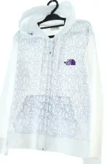 W(M) THE NORTH FACE ザノースフェイス ジップアップパーカー 限定モデル レア 実物 パータン 白 - 17151