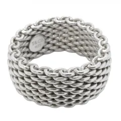 ティファニー(Tiffany) ティファニー リング サマセット メッシュ シルバー925 15号メンズ レディース