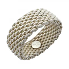 ティファニー(Tiffany) ティファニー リング サマセット メッシュ シルバー925 21号メンズ