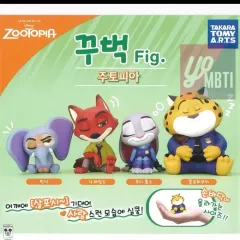 ズートピア クリップマスコット 4種 未開封 フルセット