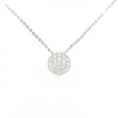 K18WG ダイヤモンド ネックレス 1.00CT