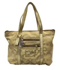 コーチ トートバッグ ショルダーバッグ 肩掛け ポピー ラージシグネチャー レディース COACH