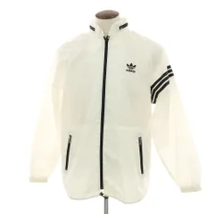 【中古】アディダス adidas 90’s ポリエステル ウインドブレーカー ホワイト【サイズO-XO】【メンズ】