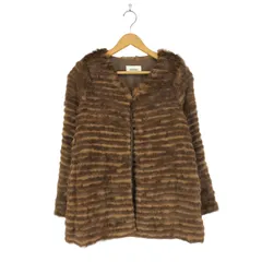 スナイデル snidel rabbit fur ラビットファーノーカラージャケット レディース  F