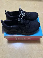(新品) SKECHERS スケッチャーズ STRETCH ブラック レディース スニーカー 245mm