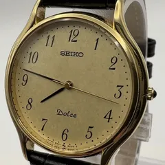 SEIKO 8N41-6010 セイコー DOLCE ドルチェ クォーツ　メンズ　腕時計 稼働品 電池交換済【P35】