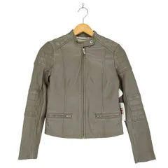 バナナリパブリック BANANA REPUBLIC lamb leather ラムレザーシングルライダースジャケット レディース  S