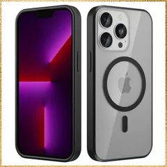 ★送料無料★Color:ブラック iPhone 13 Pro Max 用 ケース MagSafe対応 ワイヤレス充電対応 黄変防止 耐衝撃 滑り止め 指紋防止 画面保護 レンズ保護 マット仕上げ 耐久性 いphone 13 Pro Max 用 6.7 インチ