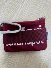 サファリスポット キーホルダー カードウォレット バーガンディ