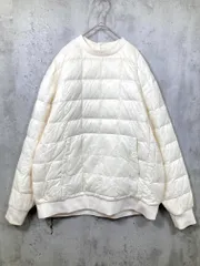 ADAM ET ROPE' アダムエロペ 【TAION】CREWNECK DOWN プルオーバー 白 ■■レディース