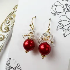 チェコビーズの可愛いピアスD12