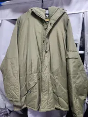 (新品)割引 カーキ色 フード 裏起毛 モッズコートのみ