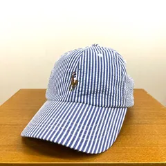 ポロラルフローレン コットンシアサッカーボールキャップ(ブルー/60-62)