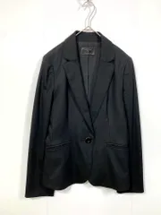 any SiS エニィスィス ウール テーラード ジャケット size2/黒 ■■レディース