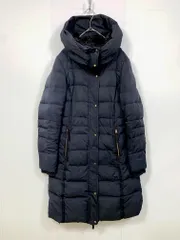 ZARA basic ザラ ベーシック 8073/240/401 フーディー ロング ダウン コート sizeS/黒 ◆■レディース