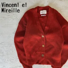 Vincent et Mireilleバンソンミレイユウールカーディガンオレンジのサムネイル
