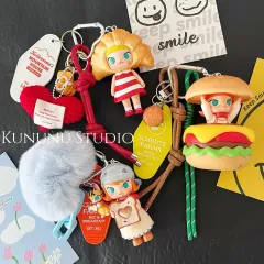 正規品 POP MART MOLLY フィギュア ハンドメイド キーホルダー バッグホルダー