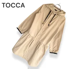 TOCCA トッカ ベージュ フーデットコート スプリングコート 撥水 ミニトートバッグ付き 2点セット ポリエステル100% フリーサイズ F レディース 未使用品 汚れあり オンワード樫山 カジュアル エレガント 上質素材 938KZ