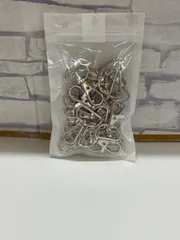 【N1-92】◎ レバーナスカン　キーホルダー　回転フック　金具　19個セット　シルバー