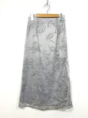 PROPORTION BODY DRESSING プロポーションボディドレッシング 121-4220805 定価11990円 チュール配色レースナロー スカート sizePS/グレー ■■レディース