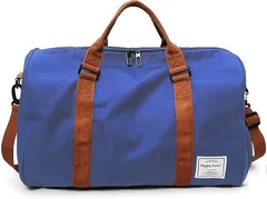 RIMINA ボストンバッグ ポケット改良 旅行バッグ ジムバック スポーツバッグ 3WAY シューズ収納 大容量 メンズ レディース ユニセックス 乾湿分離 アウトドア 機内持込 (ブルー 010)