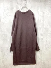 green label relaxing グリーンレーベルリラクシング ユナイテッドアローズ 3626-105-3164 定価11000円 ニット ドッキング 2WAY ワンピース 茶 ■■レディース