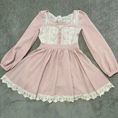リズリサ　ワンピース  ピンク　レース　LIZLISA 量産型　地雷系　地雷　ロリータ　デート