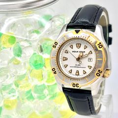 [신품 전지] SEIKO 세이코 ALBA 아루바 AQUA GEAR 아쿠아 기어 남성 시계 데이트 V782-0270 410188 신품 벨트