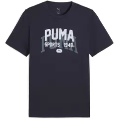 puma(プーマ) GRAPHIC バーシティー Tシャツ マルチSP 半袖Tシャツ (690938-16)、NEW_NAVY