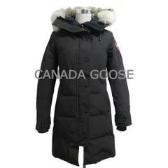 CANADA GOOSE カナダグース マッケンジー ダウンジャケット ダウンコート ロング丈 フード コヨーテファー チャコールブラウン サイズS/P レディース 古着 中古