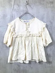 ZARA ザラ コンビネーション ニット ブラウス シャツ sizeM/アイボリー ■◆レディース